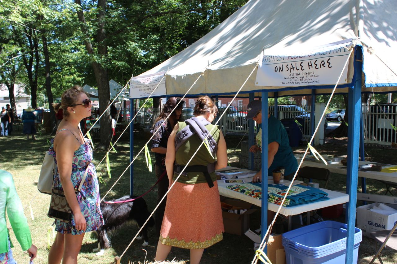 Midwest Folklife Festival Info Booth