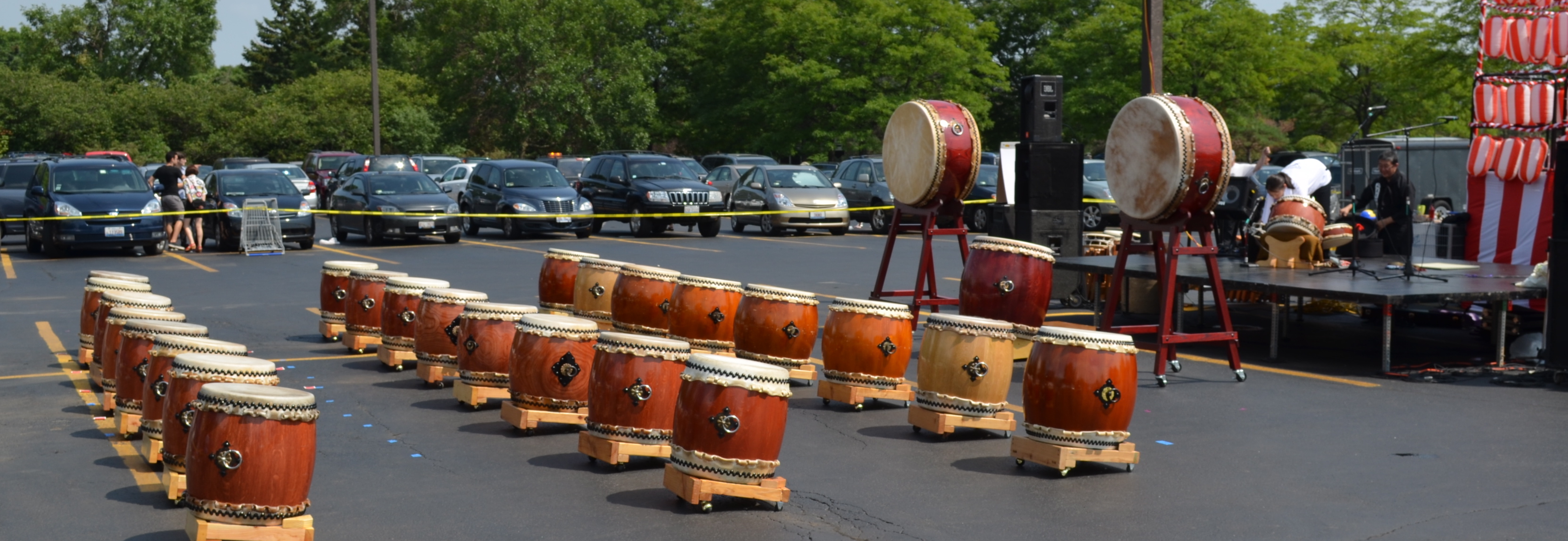 Taiko drums at Mitsui Market, Arlington Heights, IL